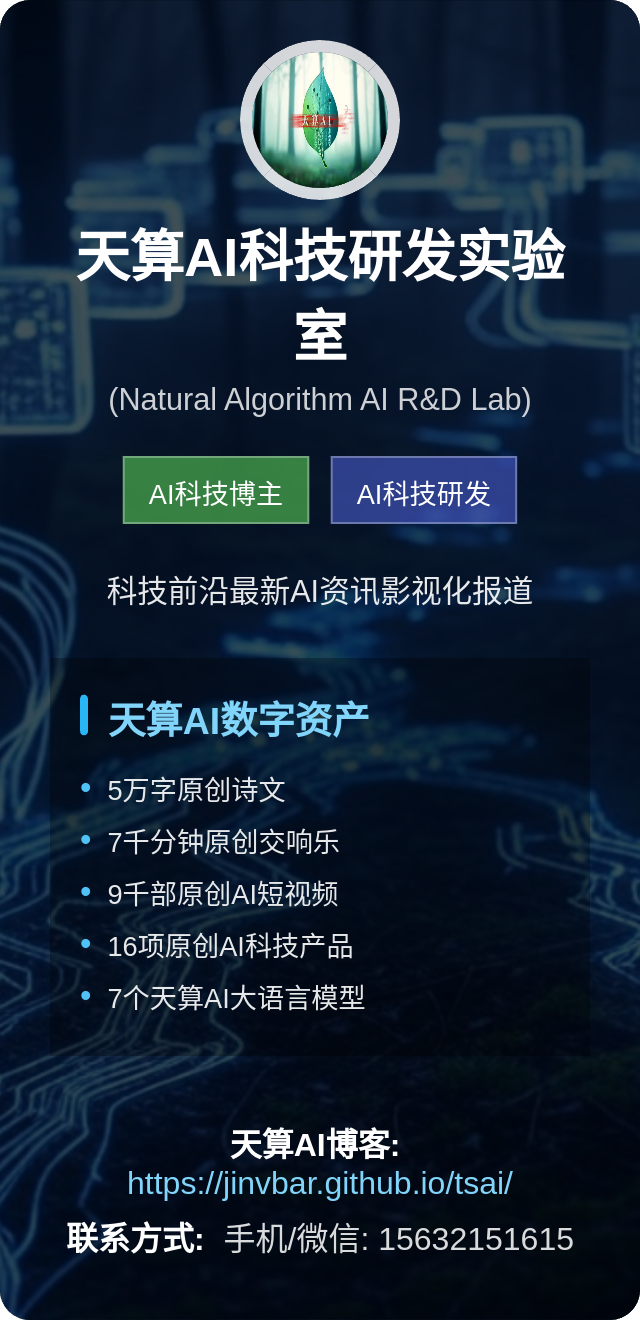天算AI 名片预览